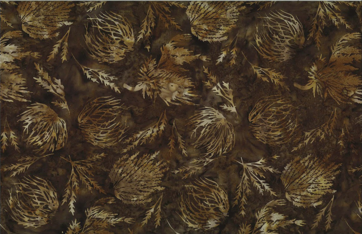 Hoffman Fabrics Amber Tumbleweeds and Sagebrush Batik Fabric S2349-36-Amber