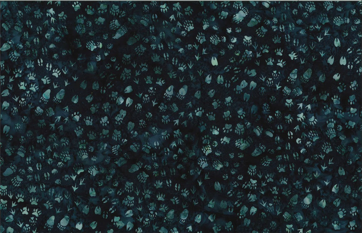 Hoffman Fabrics Skipper Wildlife Animal Tracks Batik Fabric S2350-338-Skipper