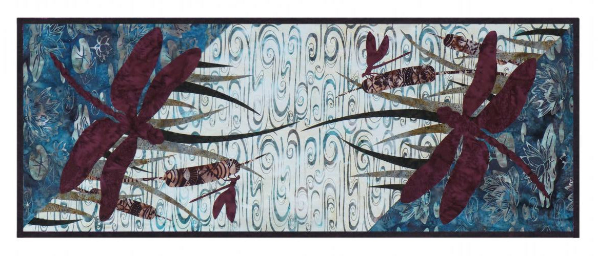 Wildfire Designs Alaska Summer Zen At The Pond Table Runner Applique Quilt Pattern
