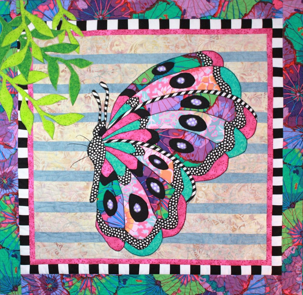 BJ Designs & Patterns Beatrice Butterfly Applique Quilt Pattern 