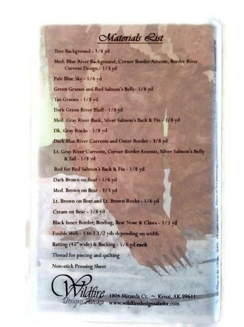 Wildfire Designs Alaska Day on the River Applique Quilt Pattern