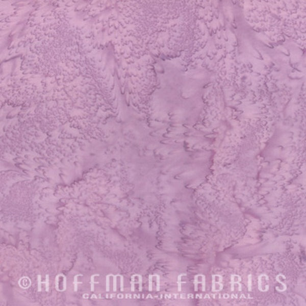 Hoffman Fabrics Watercolors Heather Purple Batik Fabric 1895-117-Heather