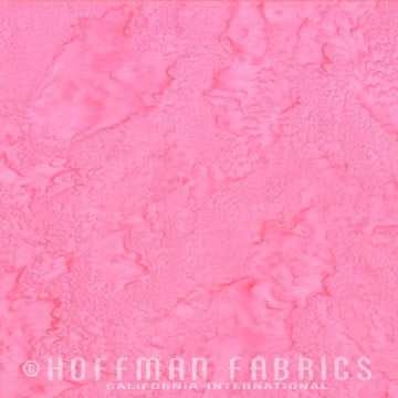 Hoffman Fabrics Watercolors Pink Batik Fabric 1895-12-Pink