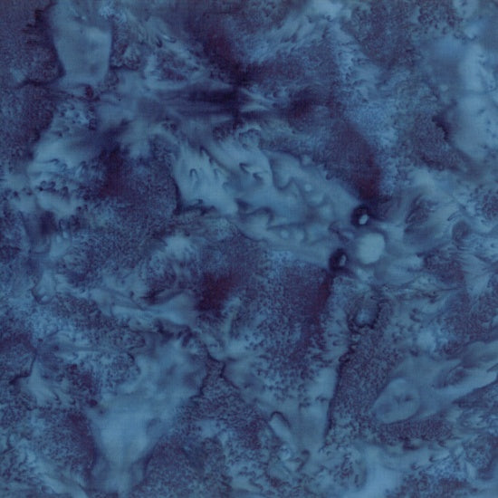 Hoffman Fabrics Watercolors Navy Batik Fabric 1895-19-Navy