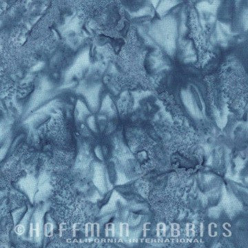 Hoffman Fabrics Watercolors London Blue Grey Batik Fabric 1895-242-London