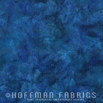 Hoffman Fabrics Watercolors Marlin Blue Green Batik Fabric 1895-275-Marlin