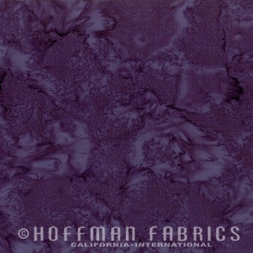 Hoffman Fabrics Watercolors Eggplant Purple Batik Fabric 1895-34-Eggplant