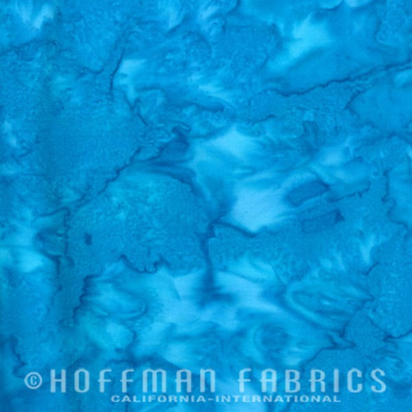 Hoffman Fabrics Watercolors Election Day Blue Batik Fabric 1895-603-Election-Day