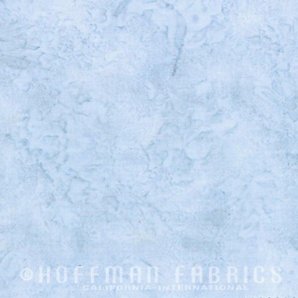 Hoffman Fabrics Watercolors Dusty Blue Batik Fabric 1895-D7-Dusty-Blue
