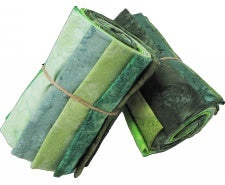 Hoffman Fabrics 1895 Watercolor Club March Spring Green 12 FQs 1895FQAUTO-588-March