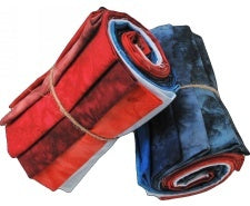 Hoffman Fabrics 1895 Watercolor Club July Fireworks 12 FQs 1895FQAUTO-592-July