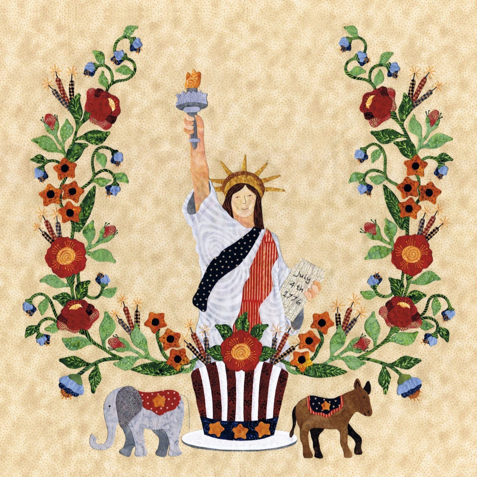 P3-1713 Liberty Wreath and Border