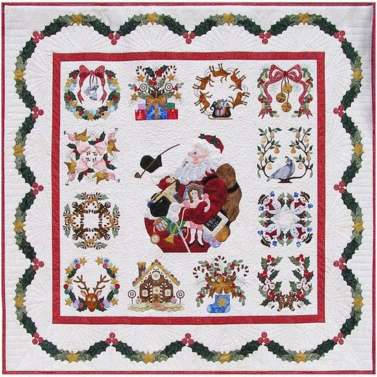 P3 Designs Baltimore Christmas BOM Applique Quilt Pattern Set