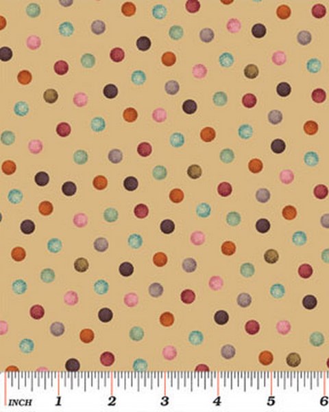 Benartex Interlude Dots Cotton Fabric by the Yard 2374-72 Scale