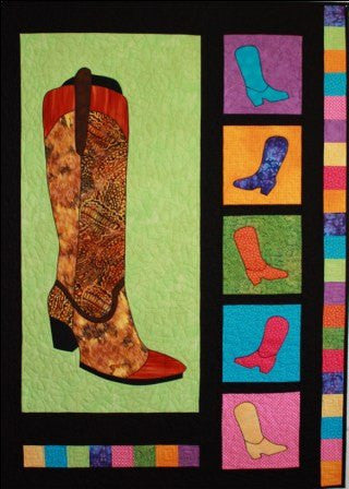 BJ Designs & Patterns Boot Scootin Applique Quilt Pattern 