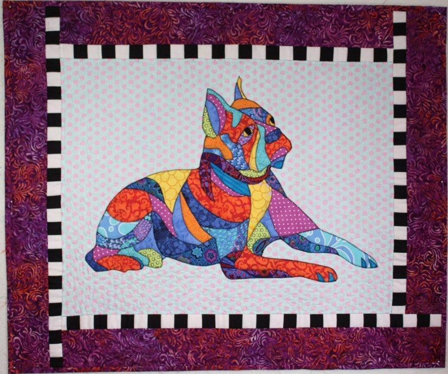 BJ Designs & Patterns Baxter the Boston Terrier Dog Applique Quilt Pattern
