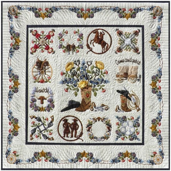 P3 Designs Baltimore Happy Trails BOM Applique Quilt Pattern Set