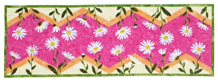 Wildfire Designs Alaska Daisies Table Runner Applique Quilt Pattern