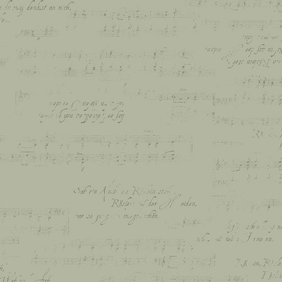 Andover Fabrics Aria Taupe Musical Cotton Fabric A-9219-N2