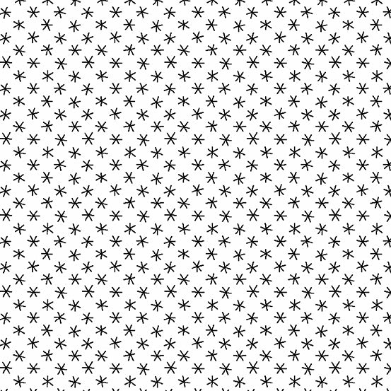 Andover Fabrics Century Black on White Big Asterisks Cotton Fabric A-9684-L