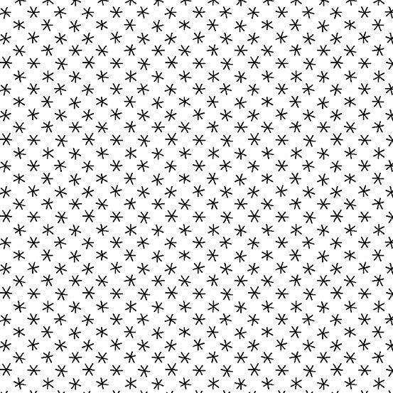 Andover Fabrics Century Black on White Big Asterisks Cotton Fabric A-9684-L