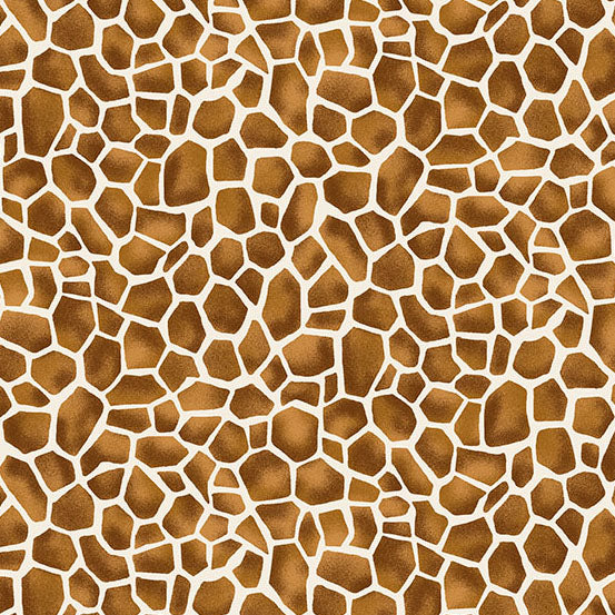 Andover Fabrics Around the World Brown Giraffe Cotton Fabric TP-2402-V