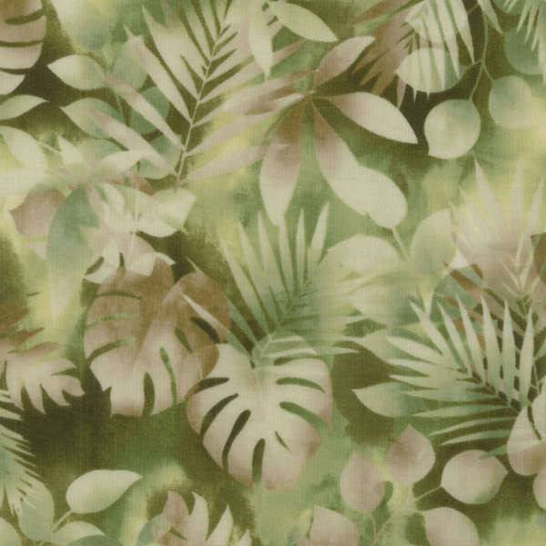 RJR Fabrics Green Leaves Cotton Fabric by the Yard