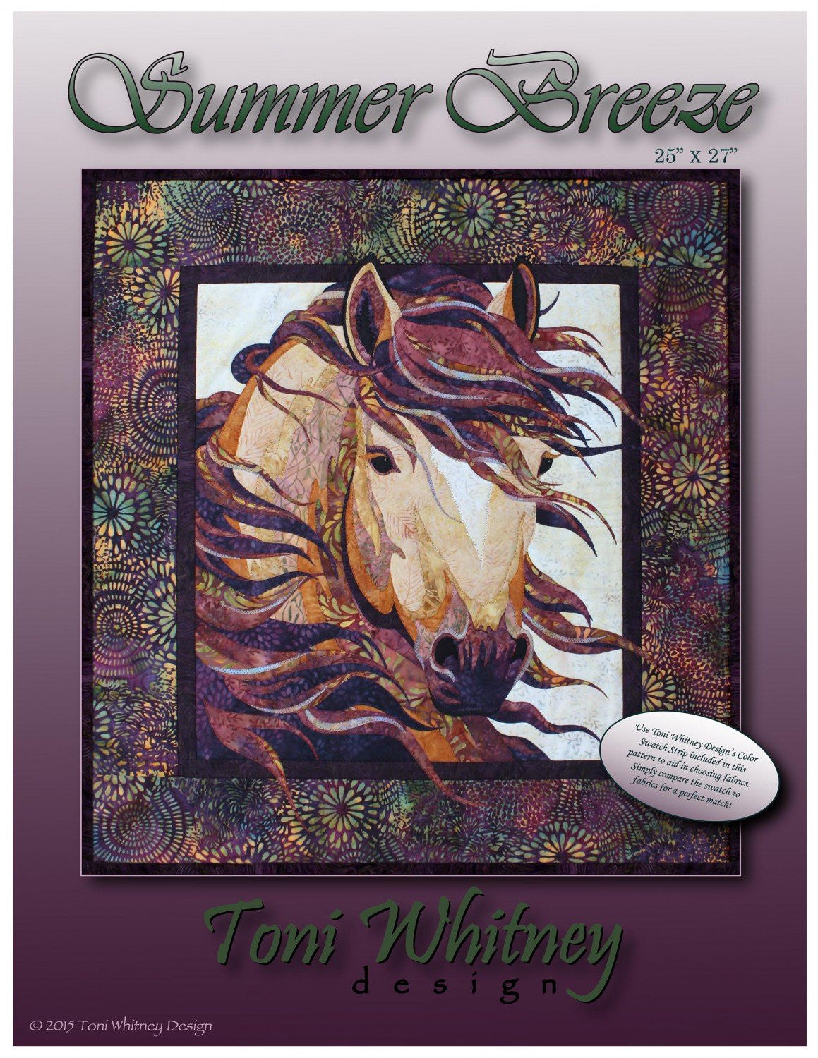Toni Whitney Design Summer Breeze Horse Applique Quilt Pattern