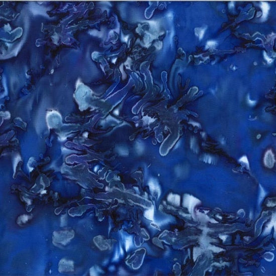 Hoffman Fabrics 843 Style Mottle Cobalt Blue Batik Fabric 843-17-Cobalt