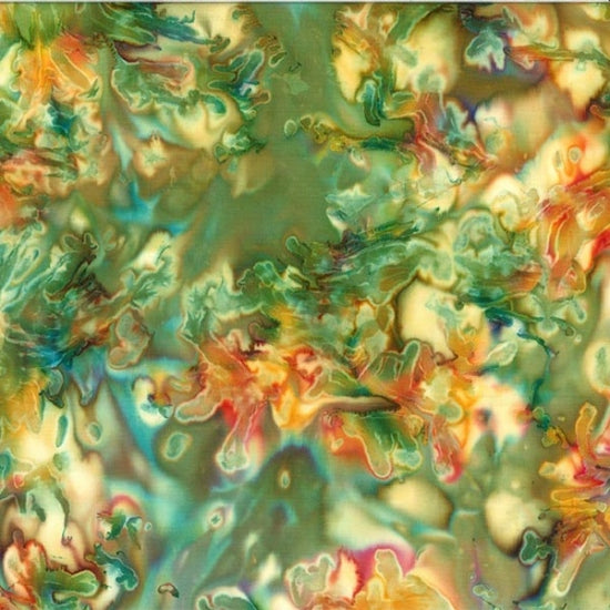 Hoffman Fabrics 843 Style Mottle Rainbow Batik Fabric 843-181-Rainbow