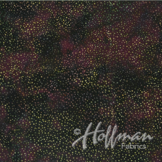 Hoffman Fabrics Dot Zinfandel Jewel Tone Batik Fabric 885-390-Zinfandel