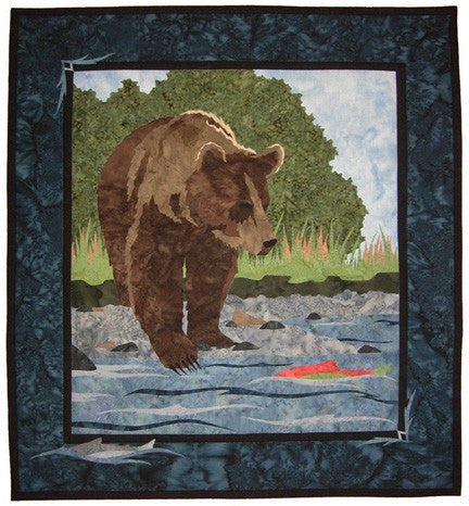 Wildfire Designs Alaska Day on the River Applique Quilt Kit and Fabric Kit 