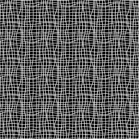 Andover Fabrics Tuxedo Wavy Grid Black and White Cotton Fabric A-9622-K