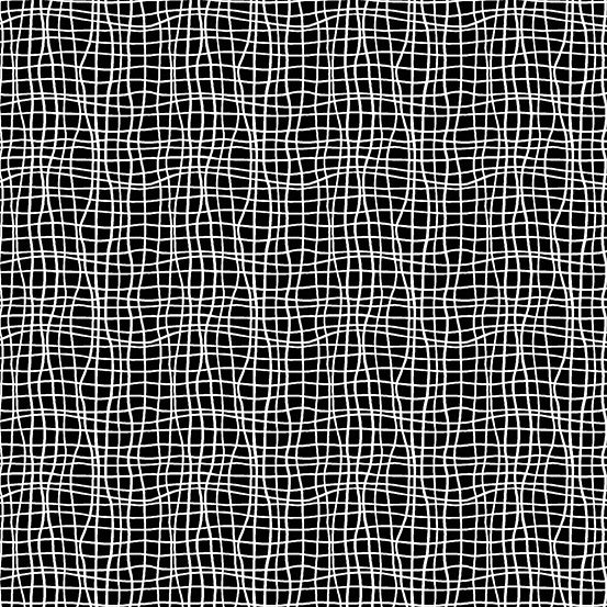 Andover Fabrics Tuxedo Wavy Grid Black and White Cotton Fabric A-9622-K