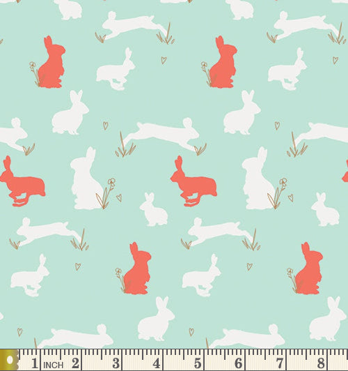 Art Gallery Fabrics Anna Elise Bunny Binkies Funk Cotton Fabric ANE-87505