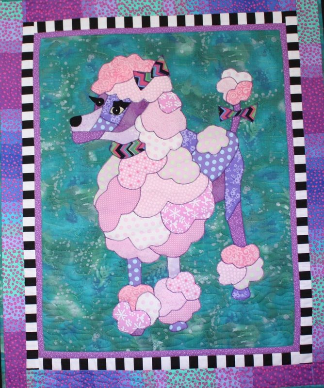 BJ Designs & Patterns Fifi Poodle Dog Applique Quilt Pattern