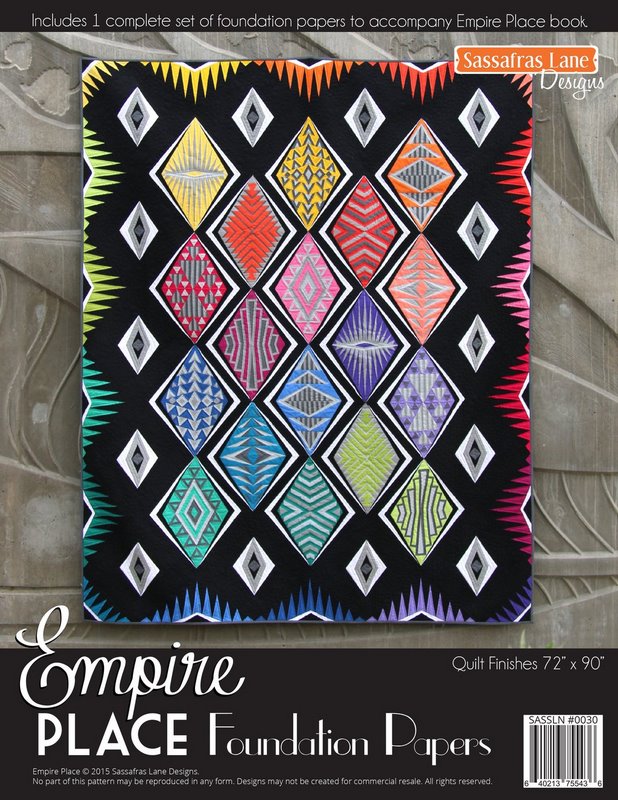 Sassafras Lane Designs Empire Place Art Deco Quilt Pattern Foundation Papers