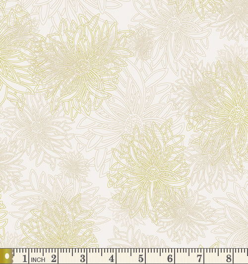 Art Gallery Fabrics Floral Elements Winter Wheat Cotton Fabric FE-533-Winter-Wheat
