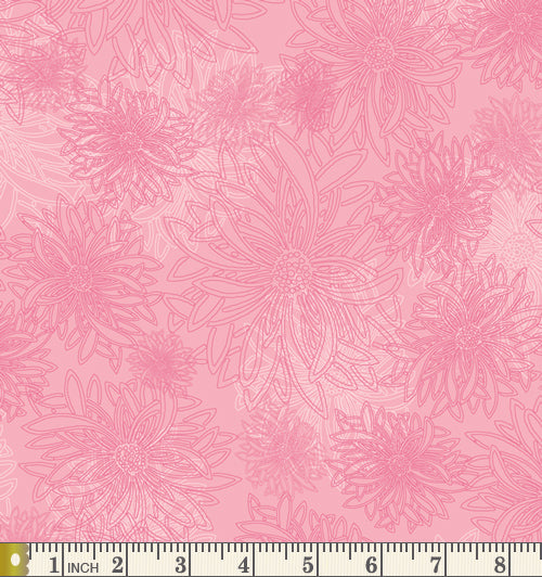 Art Gallery Fabrics Floral Elements Sugar Pink Cotton Fabric FE-544-Sugar-Pink