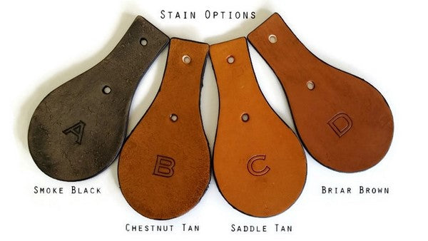 Leather Luggage Tag Stain Options