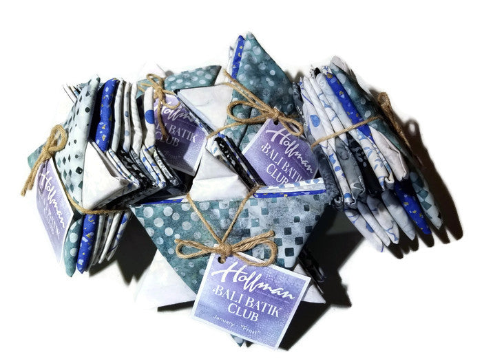 Hoffman Fabrics Bali Batik Club January Frost FQAUTO-586-January Group