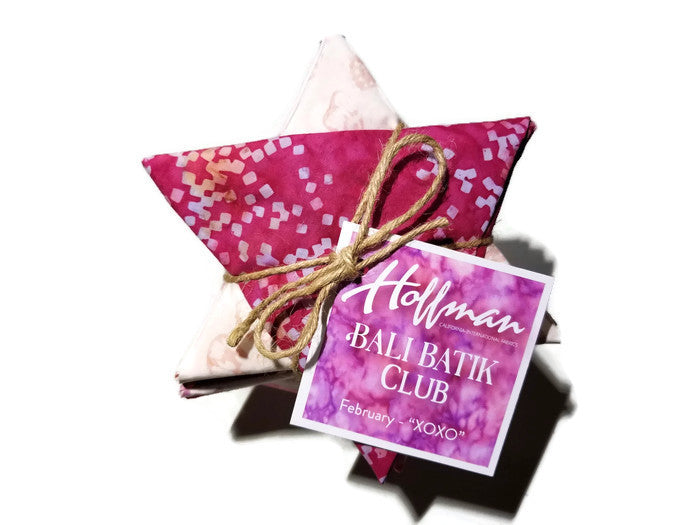 Hoffman Fabrics Bali Batik Club February XOXO FQAUTO-587-February