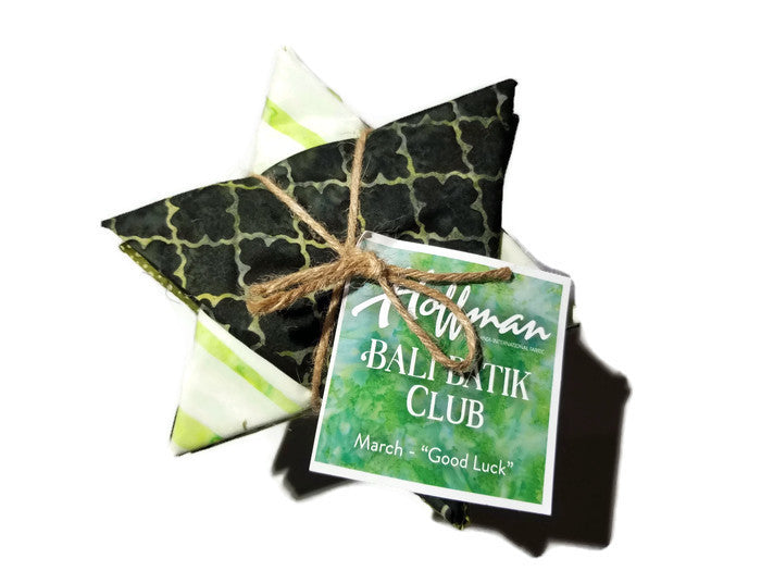 Hoffman Fabrics Bali Batik Club March Good Luck FQAUTO-588-March