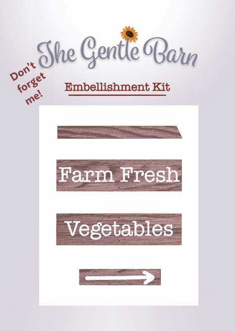 Pine Needles The Gentle Barn Embellishment Kit