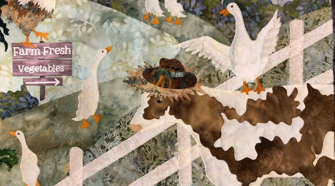 Pine Needles The Gentle Barn Cow Detail