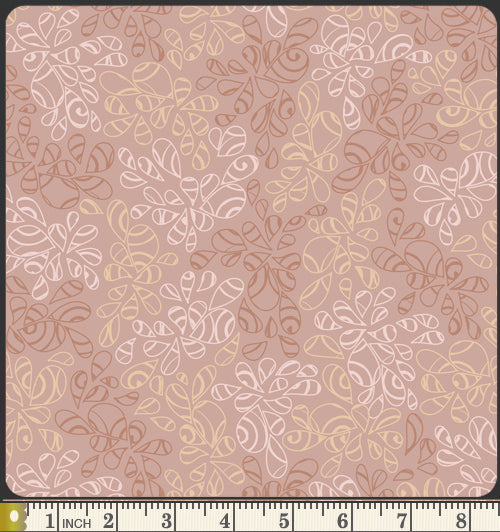 Art Gallery Fabrics Nature Elements Dusty Mauve Blender Fabric NE-124-Dusty-Mauve Scale