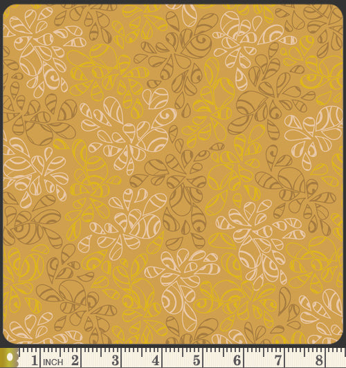 Art Gallery Fabrics Nature Elements Antique Gold Blender Fabric NE-125-Antique-Gold Scale