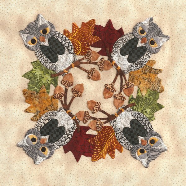 P3-1300 Block 11 Owl Wreath