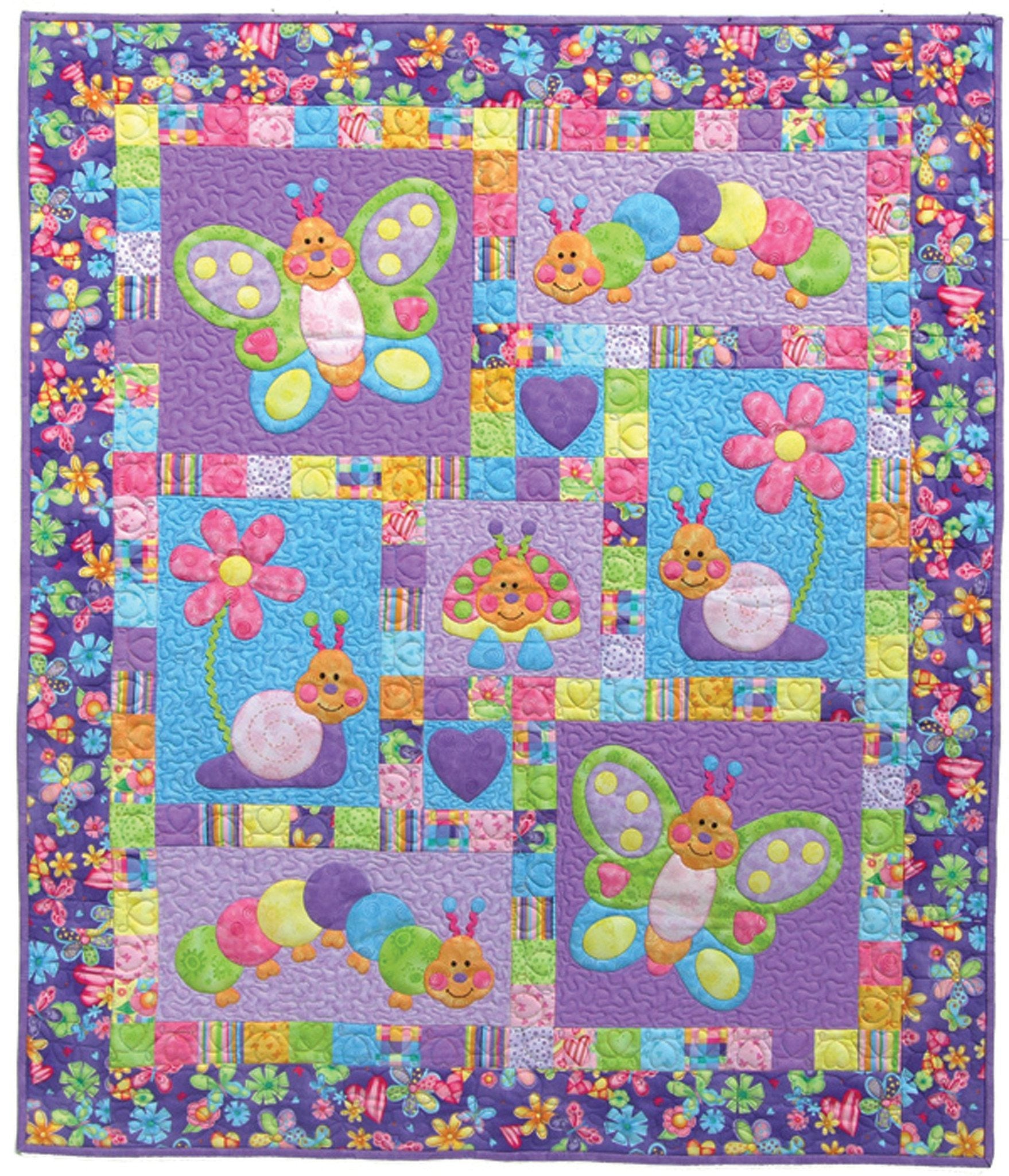 Kids Quilts Bugsy Applique Quilt Pattern