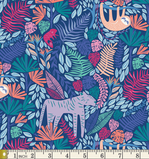 Art Gallery Fabrics Selva Junglen Jolly Cotton Fabric SLV-14510 Scale